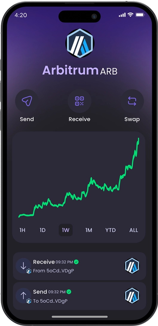 Arbitrum wallet in Hero Wallet