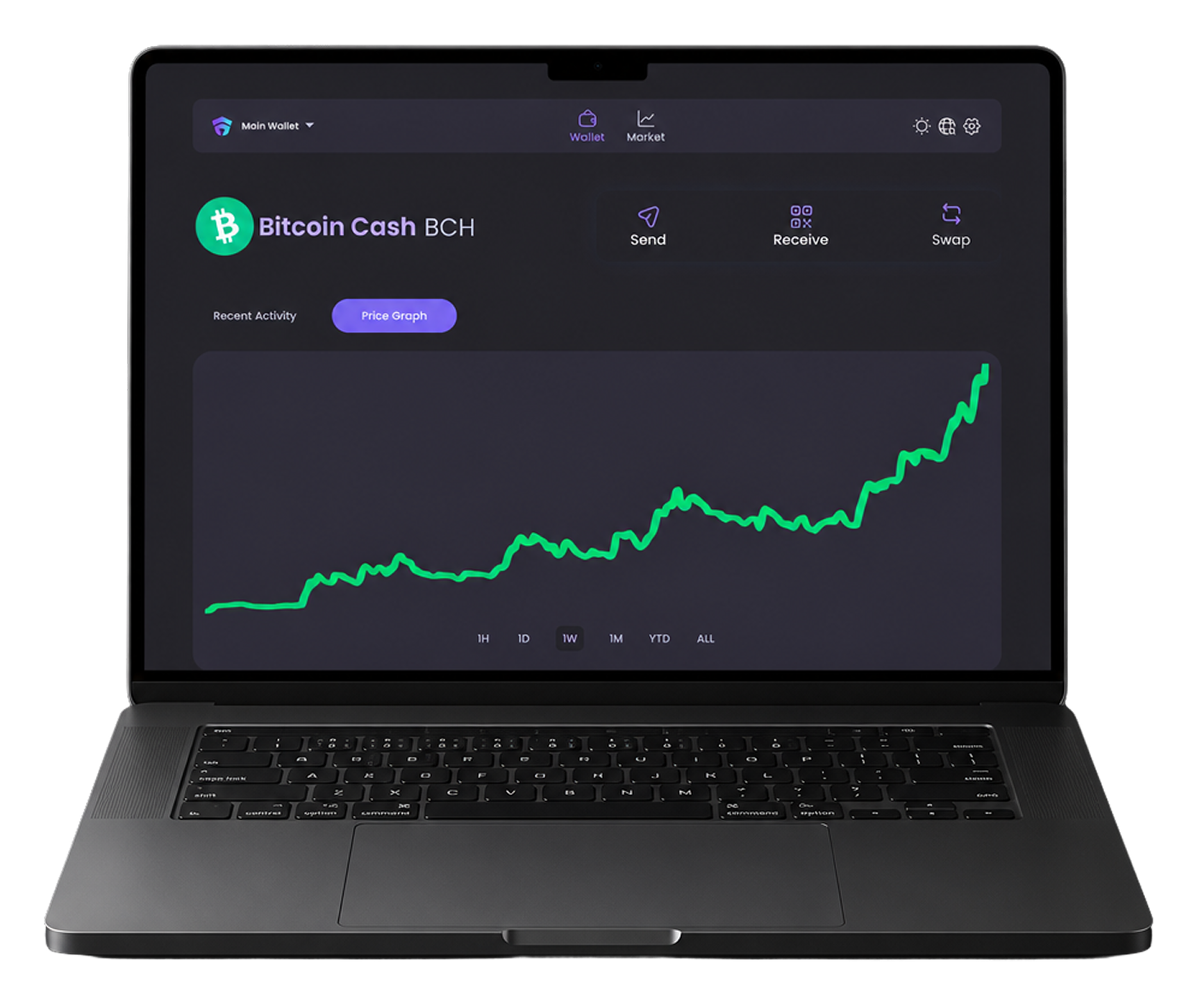 Bitcoin Cash Hero Mockup