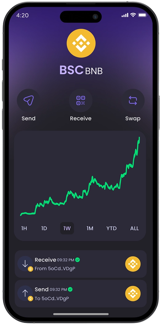 BSC wallet in Hero Wallet
