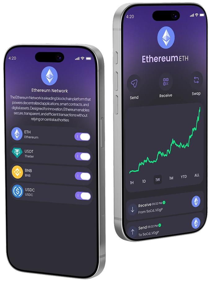Ethereum wallet in Hero Wallet