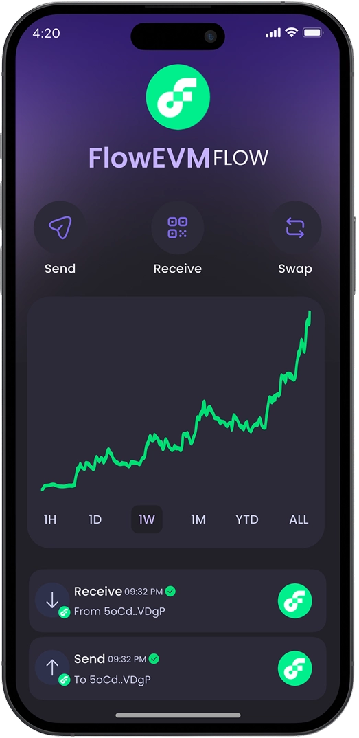 FlowEVM wallet in Hero Wallet