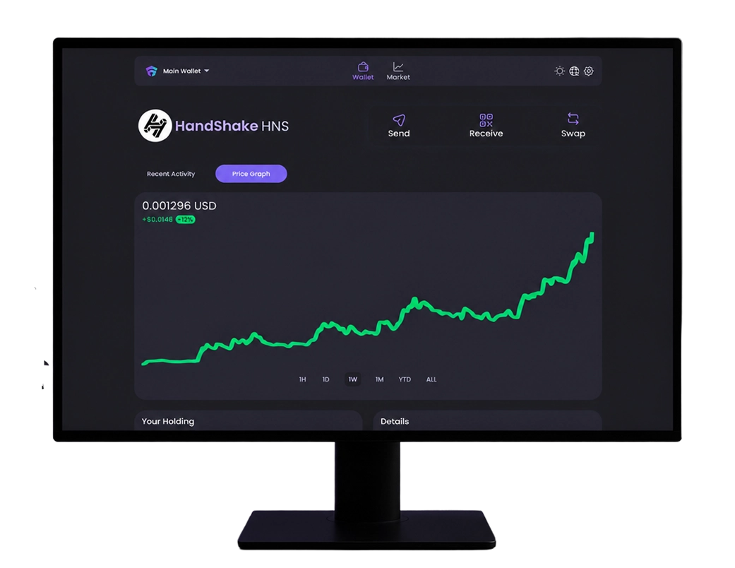 Handshake wallet in Hero Wallet