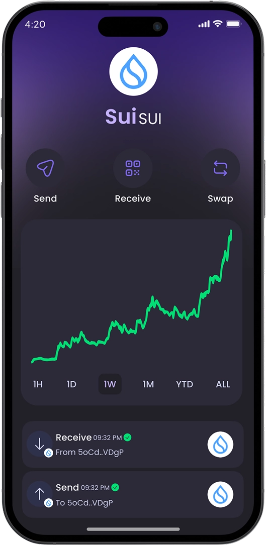 Sui wallet in Hero Wallet